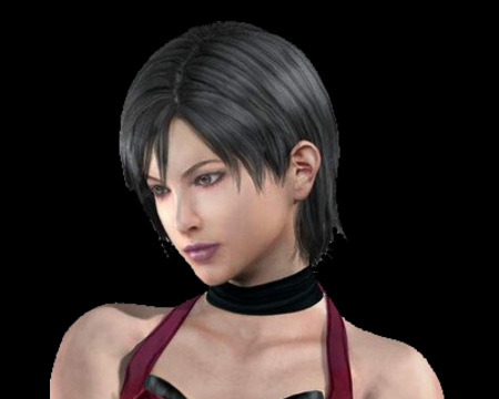 Ada wong from resident evil 4 with blue hair