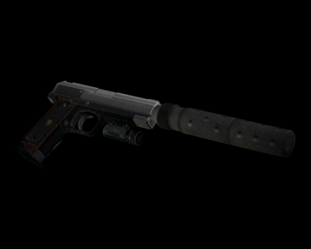 Image of Handgun w/ Silencer