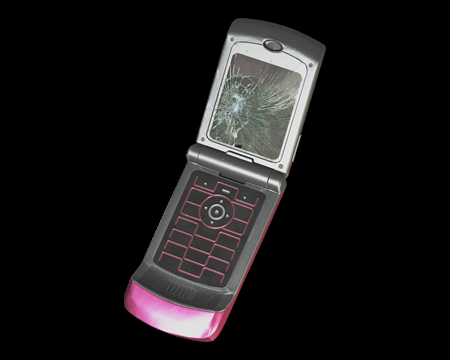 Image of Broken Cell Phone