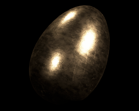 Image of Gold Chicken Egg