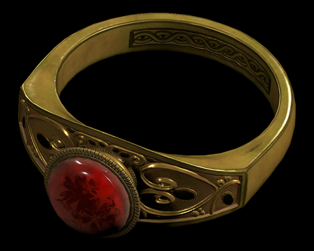 Image of Red Gemstone Ring