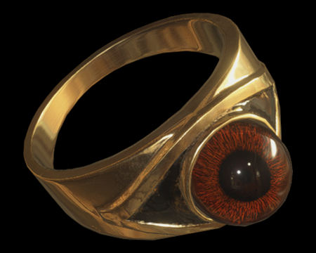 Image of Maroon Eye Ring