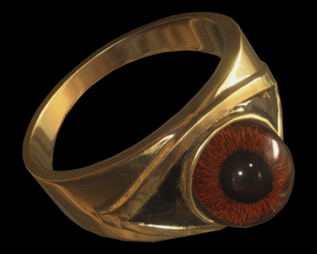 Image of Maroon Eye Ring