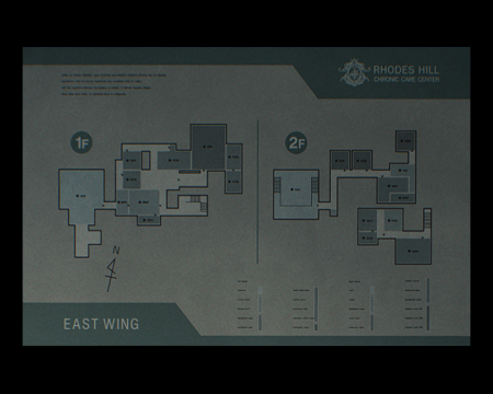 Image of Care Center East Wing Map
