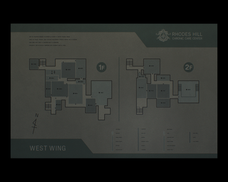 Image of Care Center West Wing Map