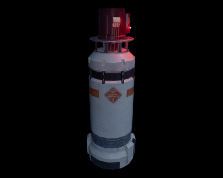 Image of White Explosive Canister
