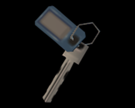 Image of Key With Blue Tag
