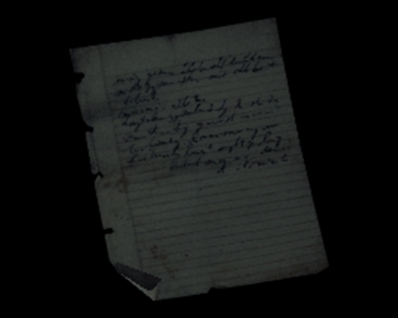 Image of Escapee's Note