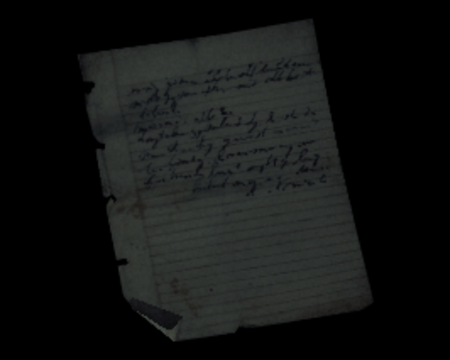 Image of Escapee's Note