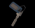 Image of Key With Blue Tag